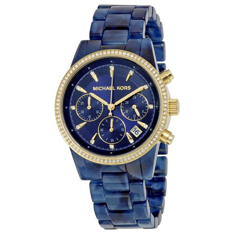 black diamond michael kors watch blue|Michael Kors watches ladies black.